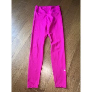 Nike Dri Fit Hot Pink Small Women's Leggings 27in Inseam High Rise